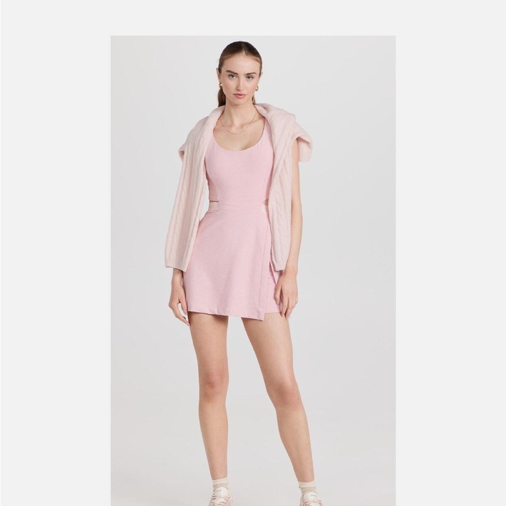 Outdoor Voices Pink Athletic V-Neck Sundress